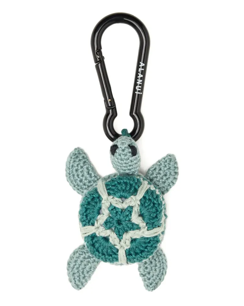 Alanui Gehäkelter Turtle Schlüsselanhänger - Grün Grün