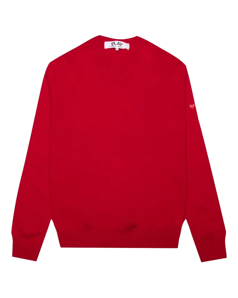 Comme des Garçons Pullover mit Herzverzierung - Rot Rot