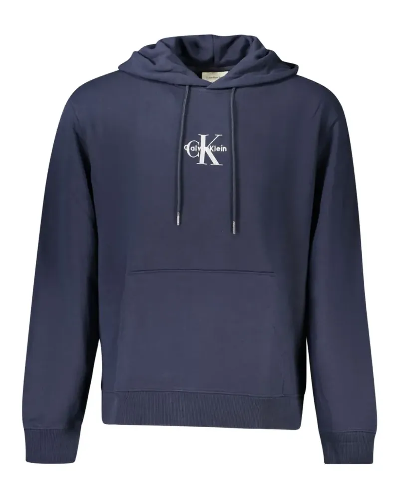 Calvin Klein logo-print hoodie - Blau Blau