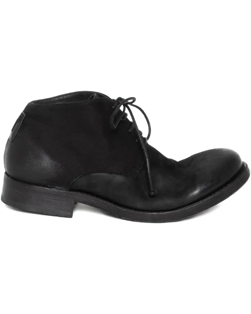 Hannes Roether Hannes lace-up panelled derby shoes - Schwarz Schwarz