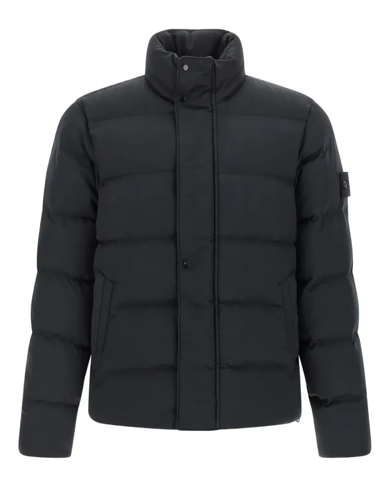 Stone Island quilted-design padded jacket - Schwarz Schwarz