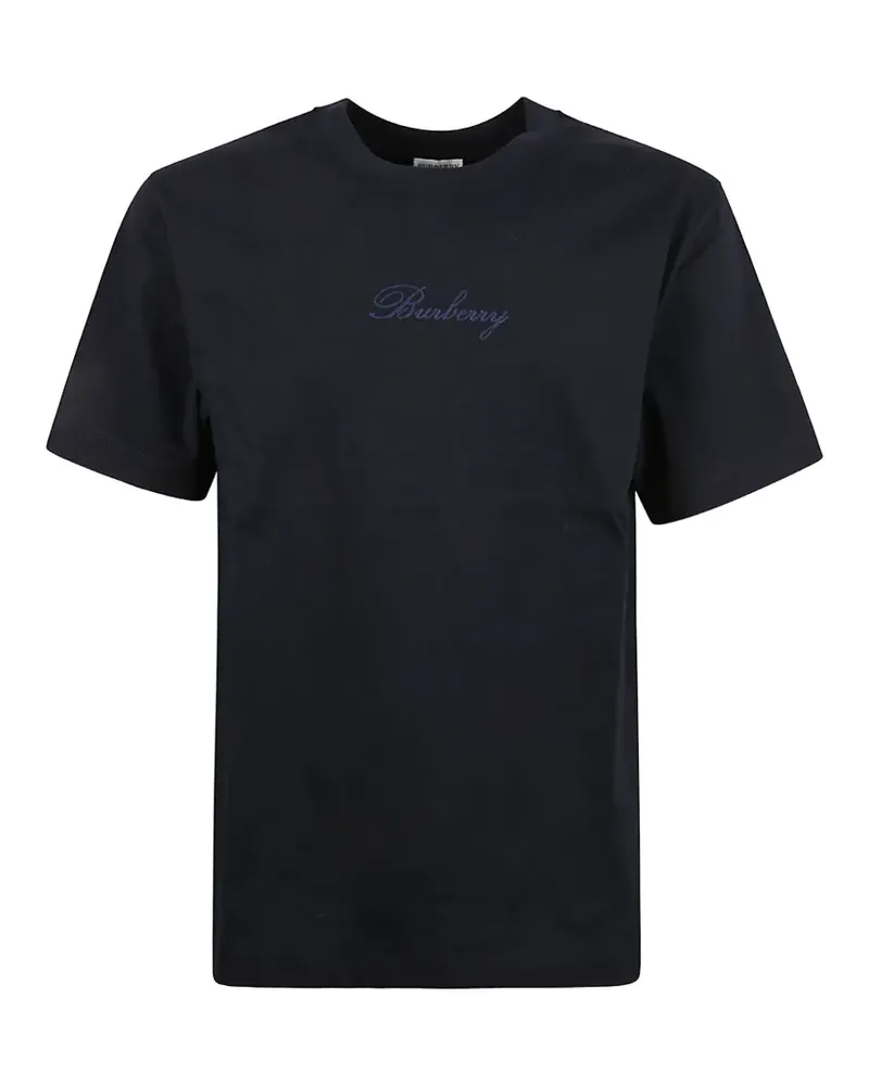 Burberry Ryan logo-embroidered T-shirt - Blau Blau