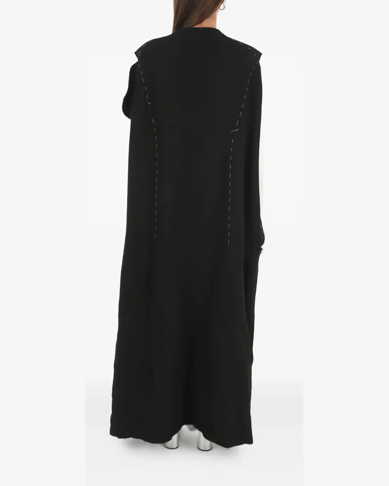 Maison Margiela Doppelreihiger Mantel - Schwarz Schwarz