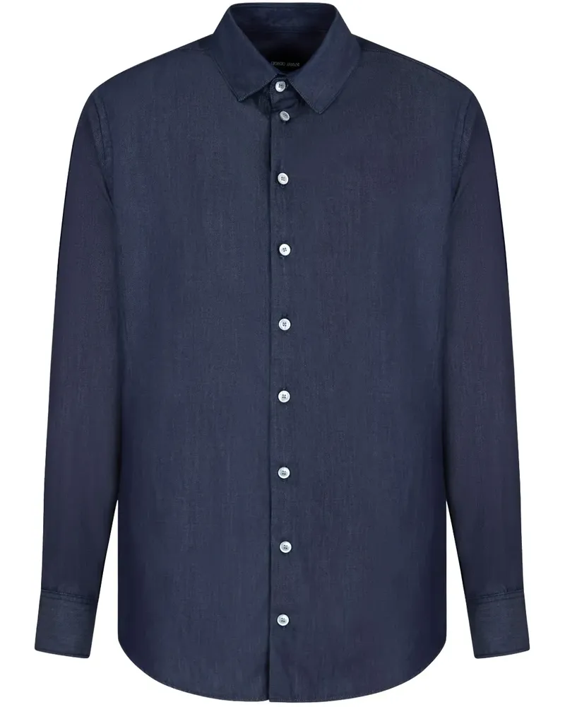 Giorgio Armani Klassisches Hemd - Blau Blau