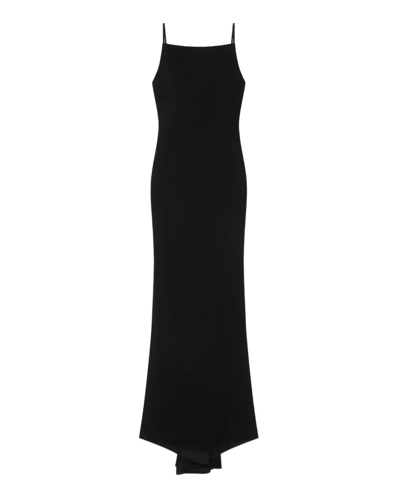 Givenchy spaghetti-strap back-drape maxi dress - Schwarz Schwarz