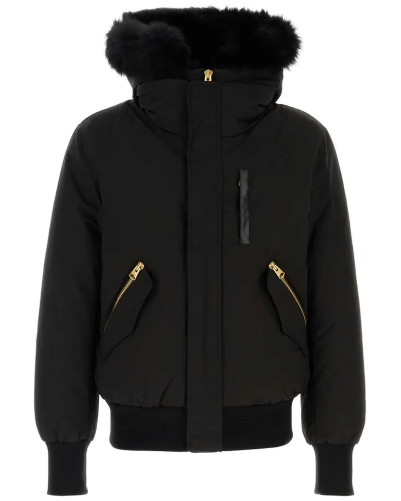 Mackage Dixon' Daunenjacke mit Kaninchenpelz - Schwarz Schwarz