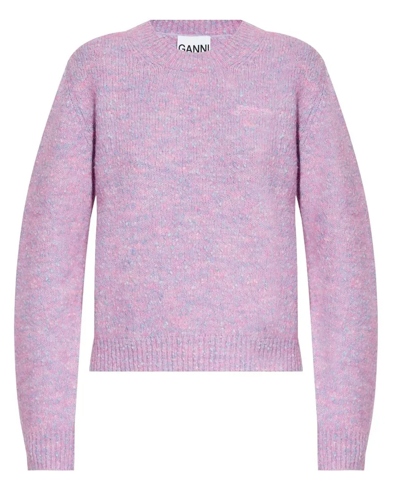 Ganni Pullover mit meliertem Effekt - Rosa Rosa