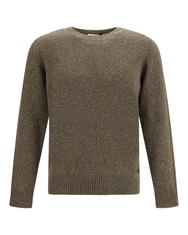 Brooksfield Pullover mit geripptem Besatz - Braun Braun