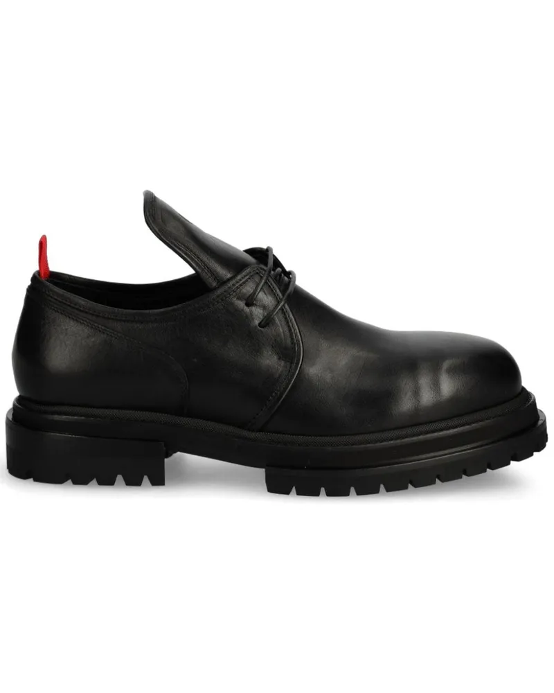FourTwoFour on Fairfax Derby-Schuhe aus Leder - Schwarz Schwarz