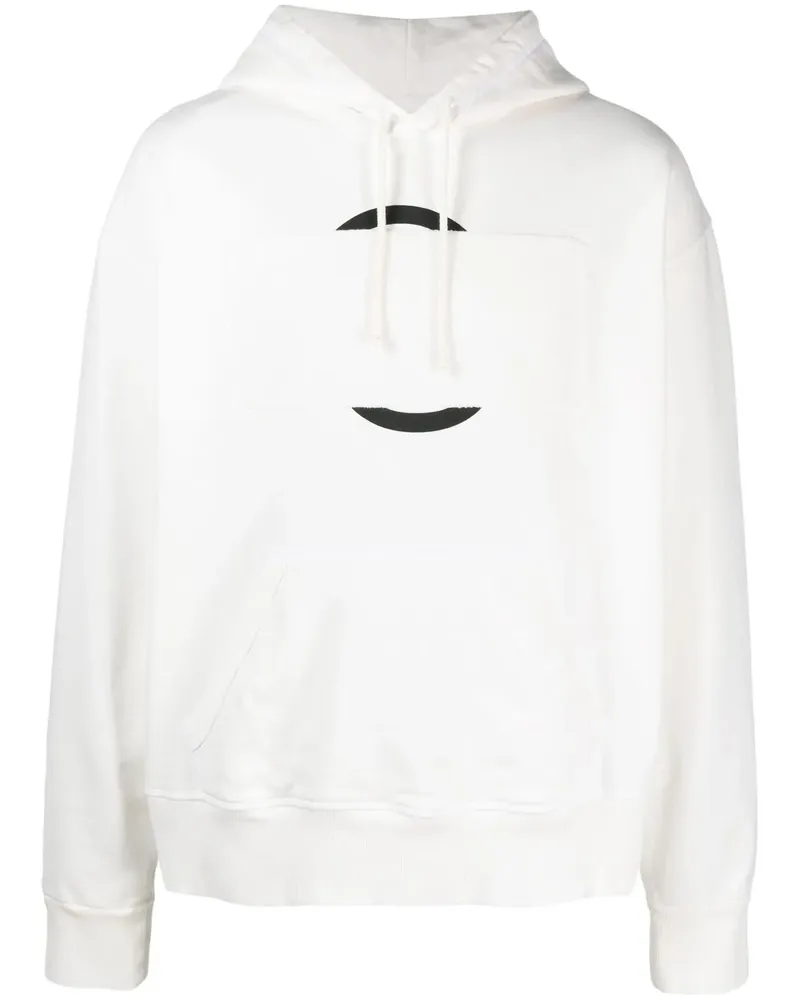 Maison Margiela Hoodie mit grafischem Print - Weiß Weiß
