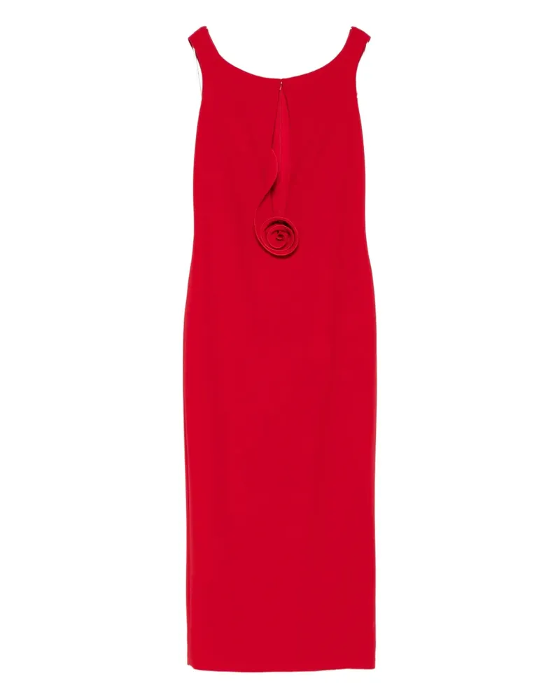 Magda Butrym floral-appliqué midi dress - Rot Rot