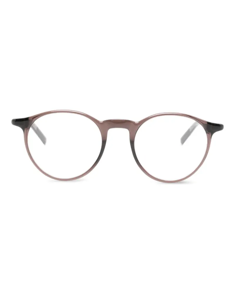 Montblanc Brille mit rundem Gestell - Braun Braun