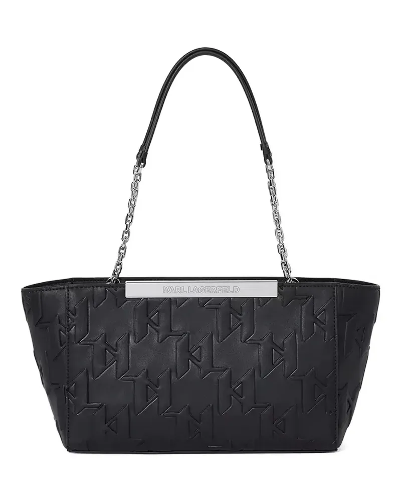 Karl Lagerfeld Schultertasche mit Logo-Prägung - Schwarz Schwarz