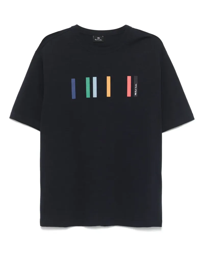 Paul Smith T-Shirt mit Artist Stripe-Detail - Blau Blau