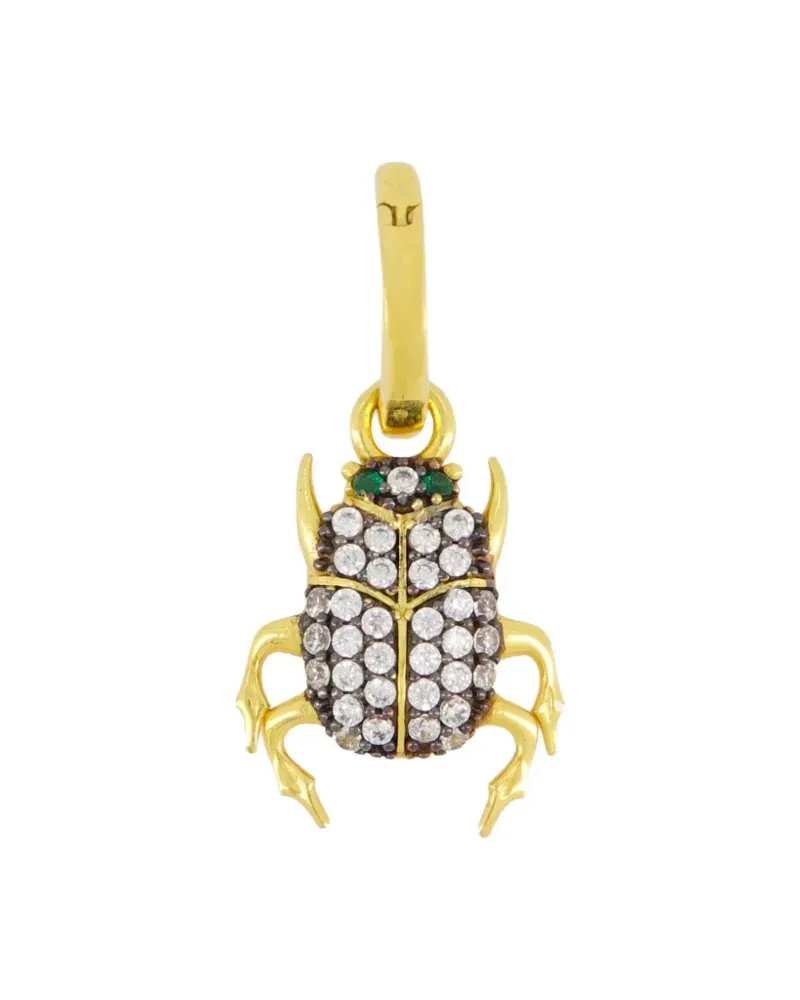 Begüm Khan 24kt vergoldete Scarab Creole Gold