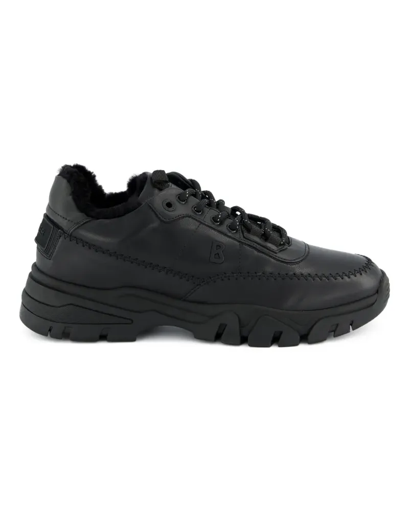 Bogner Sneakers mit Shearling-Futter - Schwarz Schwarz