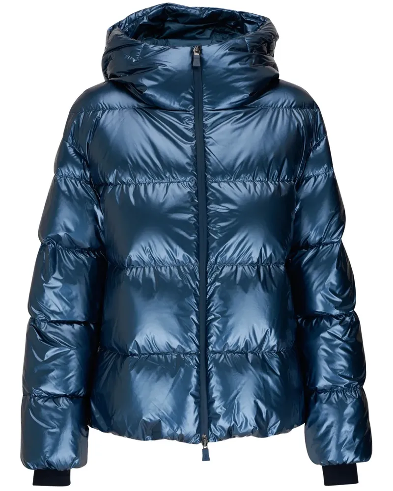 Herno Gefütterte Kapuzenjacke - Blau Blau