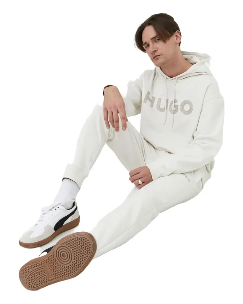 HUGO BOSS Hoodie mit Logo - Weiß Weiß