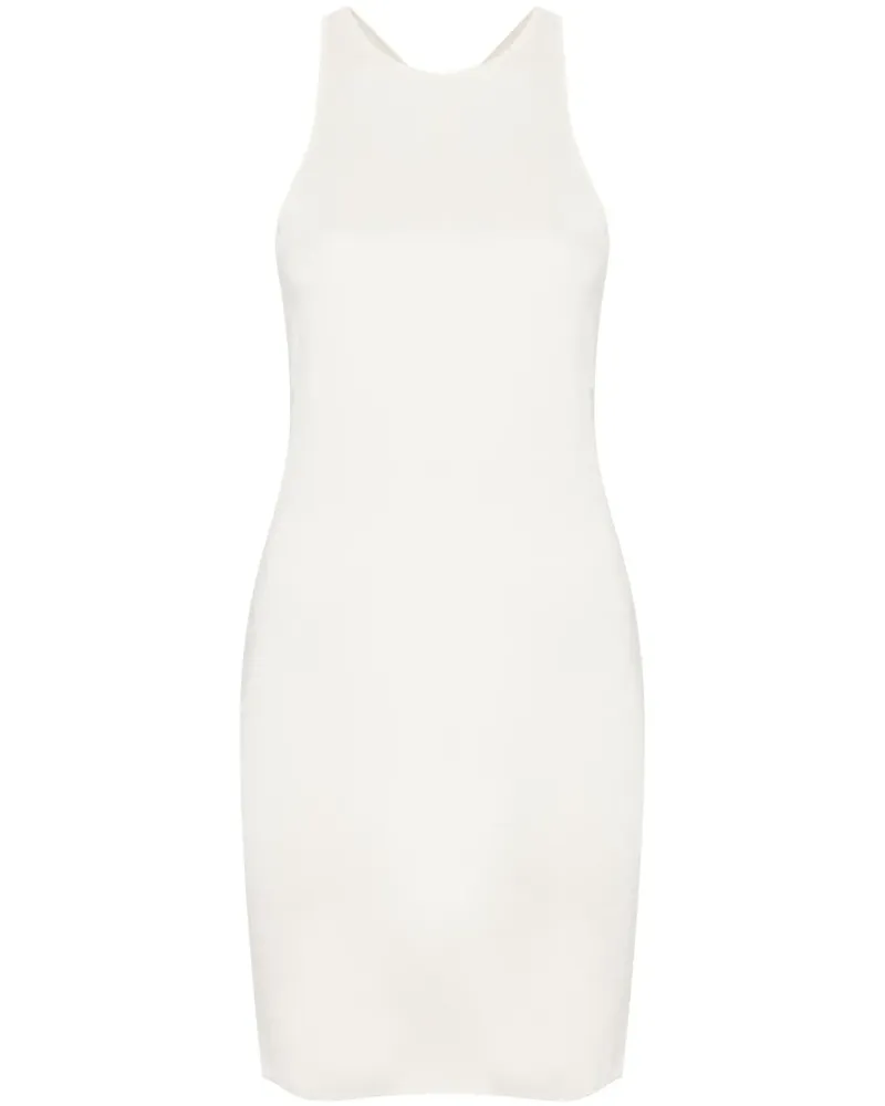 Saint Laurent Minikleid mit überkreuzten Trägern - Weiß Weiß