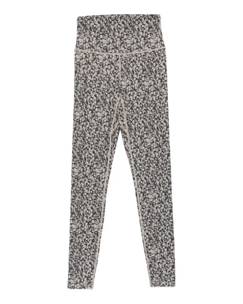 Varley Sporthosen mit hohem Bund und Blumenmuster - Schwarz Schwarz