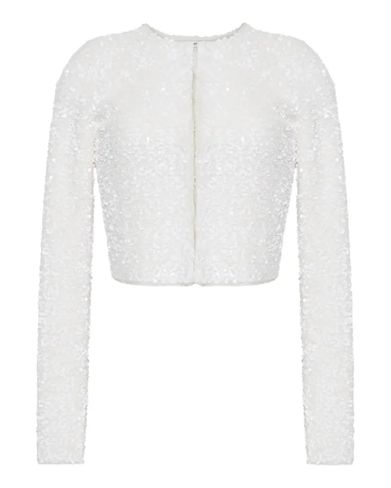 Adam Lippes Raya sequin-embellished cardigan - Weiß Weiß