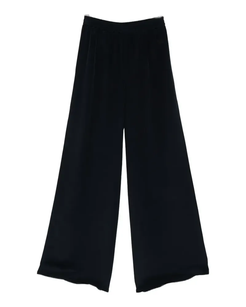 Max Mara relaxed-fit heavy silk trousers - ultramarine - Blau Blau