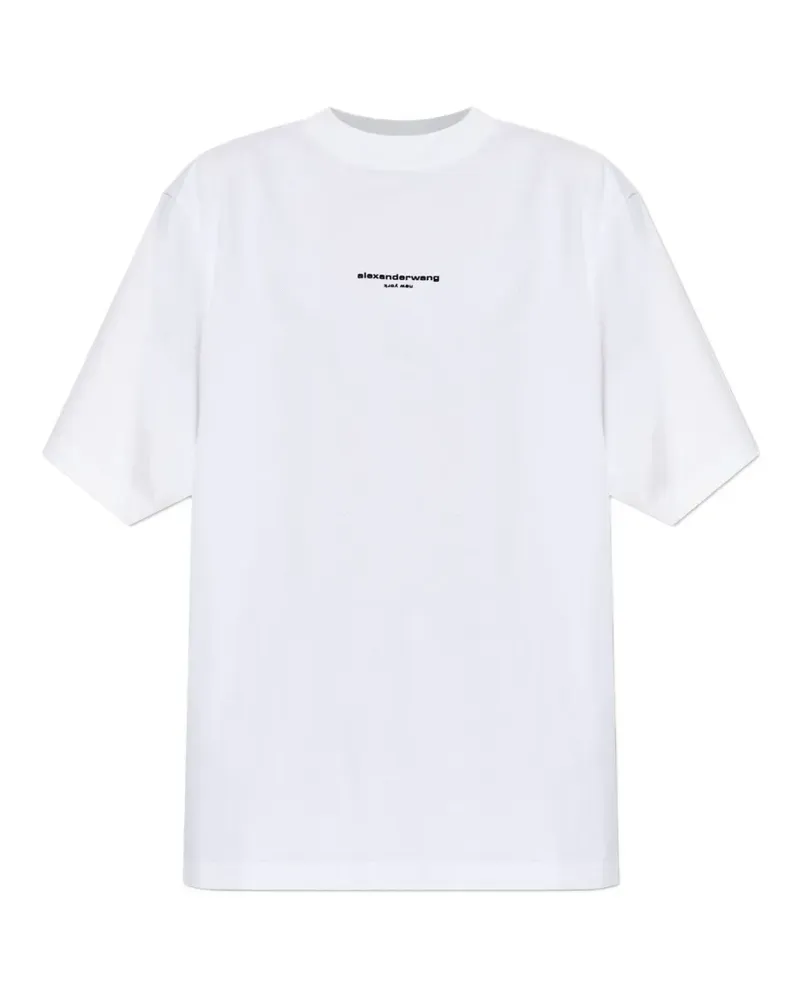 Alexander Wang T-Shirt mit Logo-Print - Weiß Weiß