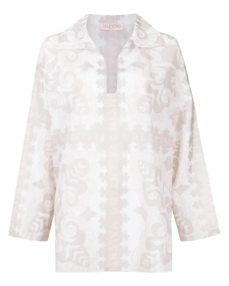 Valentino Garavani Hemd mit geometrischem Print - Nude Nude