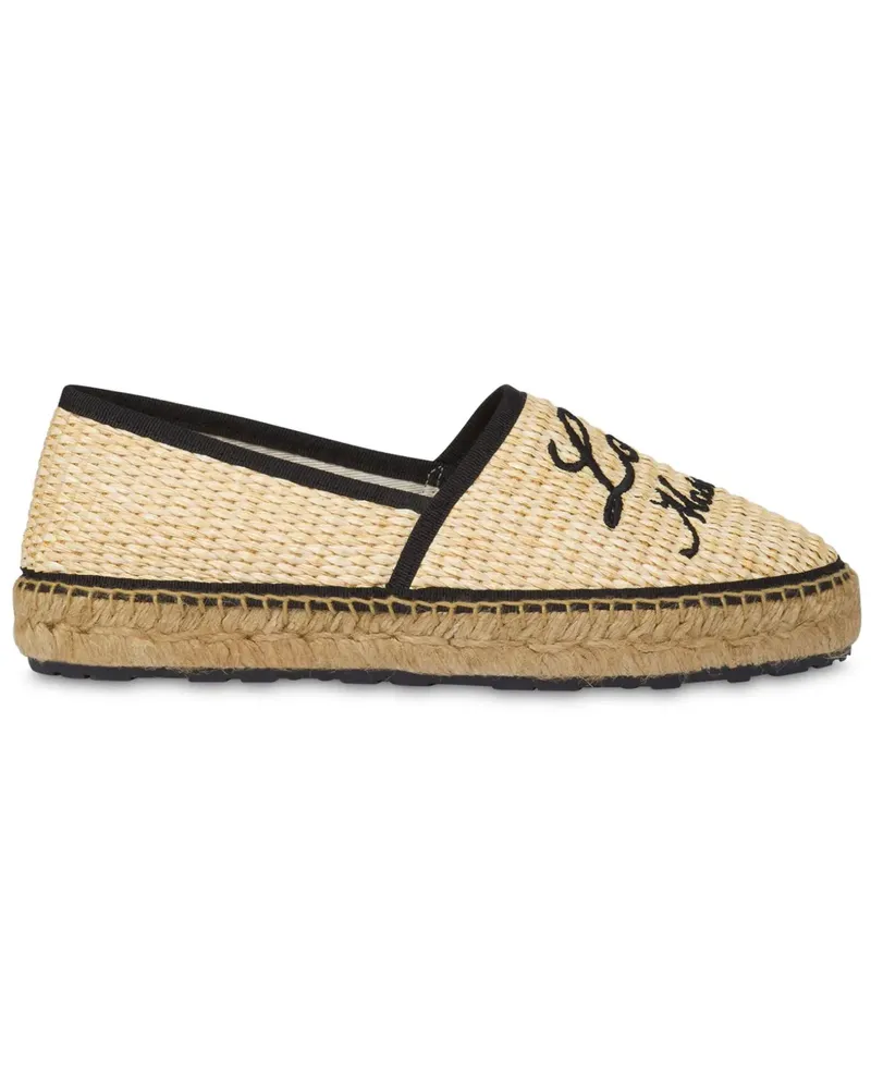 Moschino Espadrilles mit Logo-Stickerei - Nude Nude