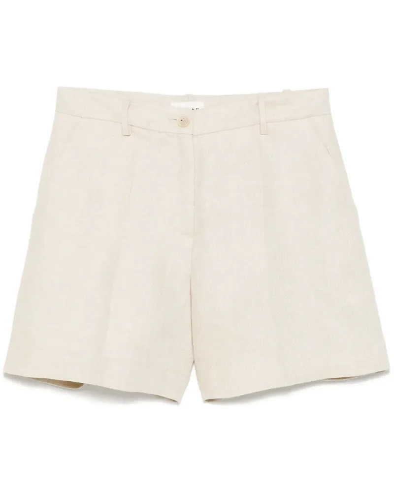 P.A.R.O.S.H. P.A.R.O H. Shorts aus Leinen - Nude Nude