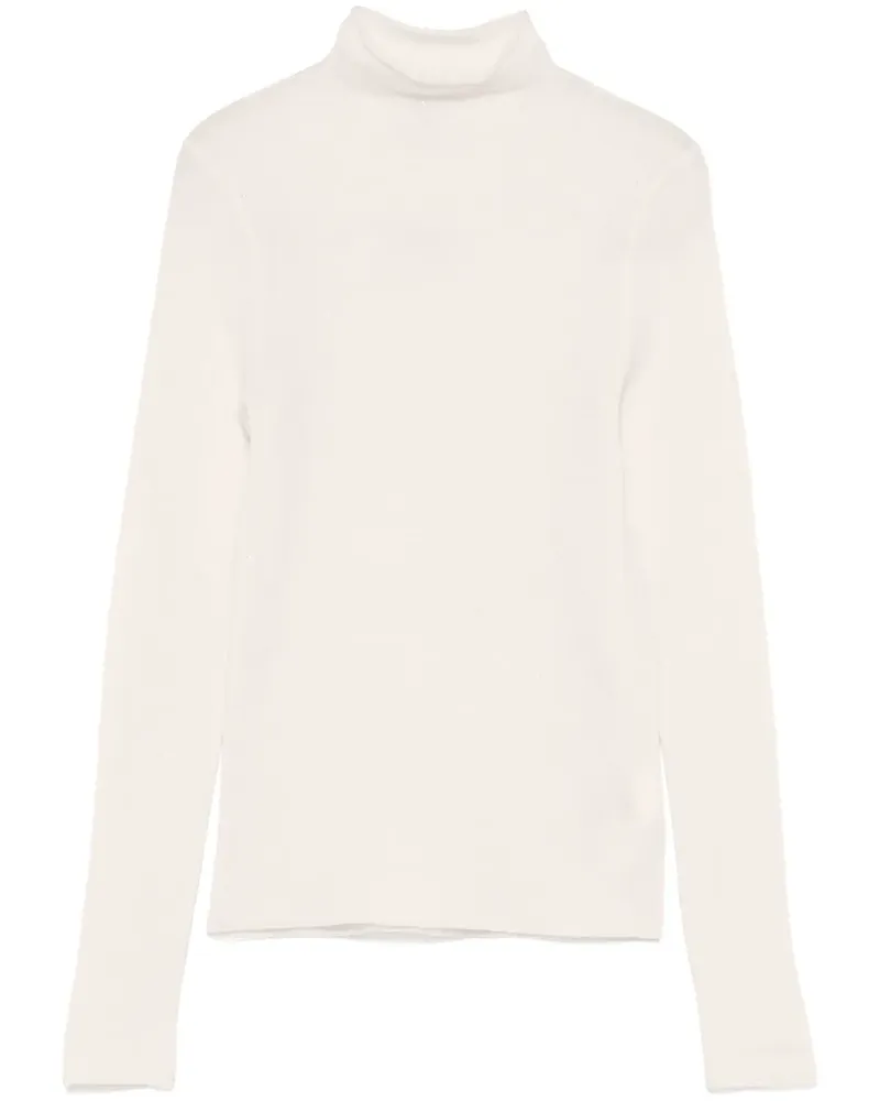 Peserico T-Shirt mit Pailletten - Weiß Weiß