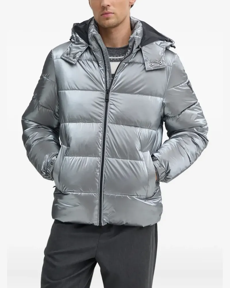 Guess hooded padded jacket - Silber Silber