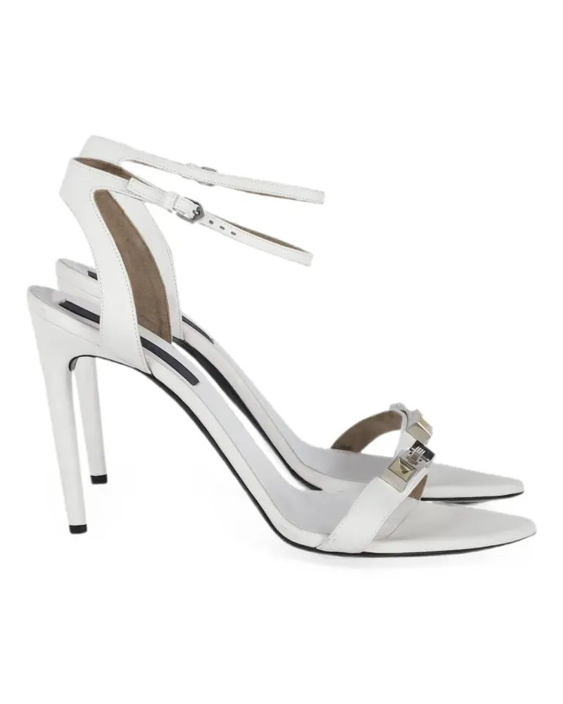 Proenza Schouler geometric-hardware ankle-strap sandals - Weiß Weiß