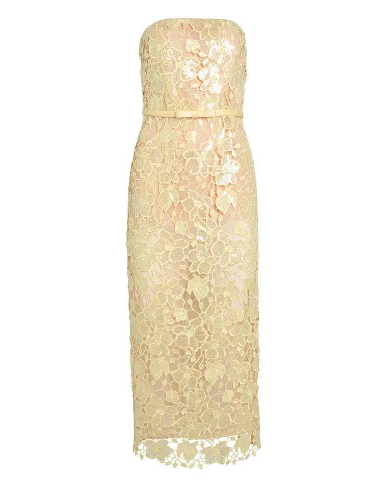 Retrofête Rowena Kleid - Gelb Gelb