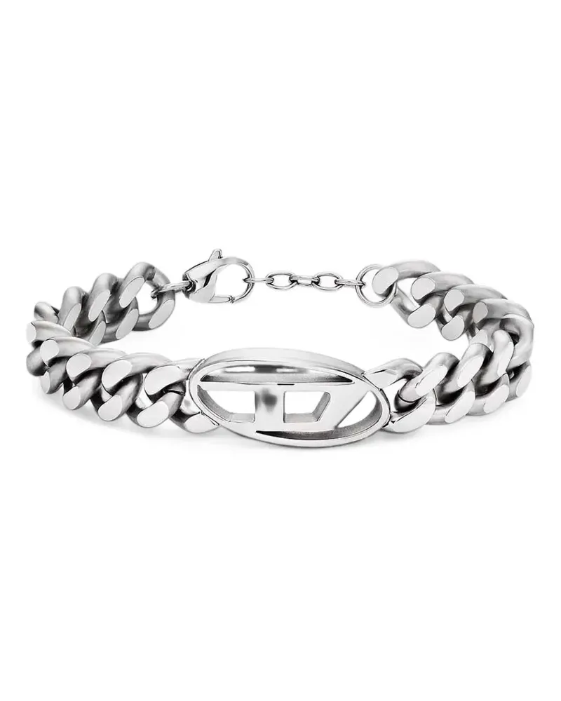 Diesel Oval-D Kettenarmband - Silber Silber