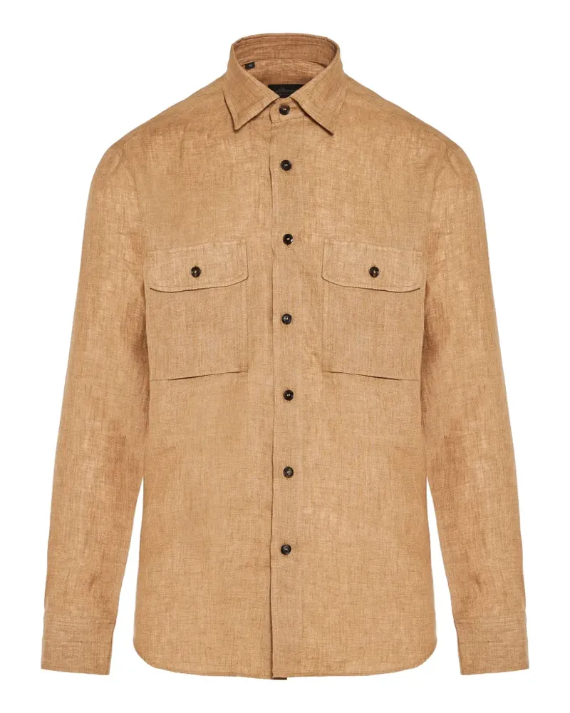 Brioni linen shirt - Nude Nude