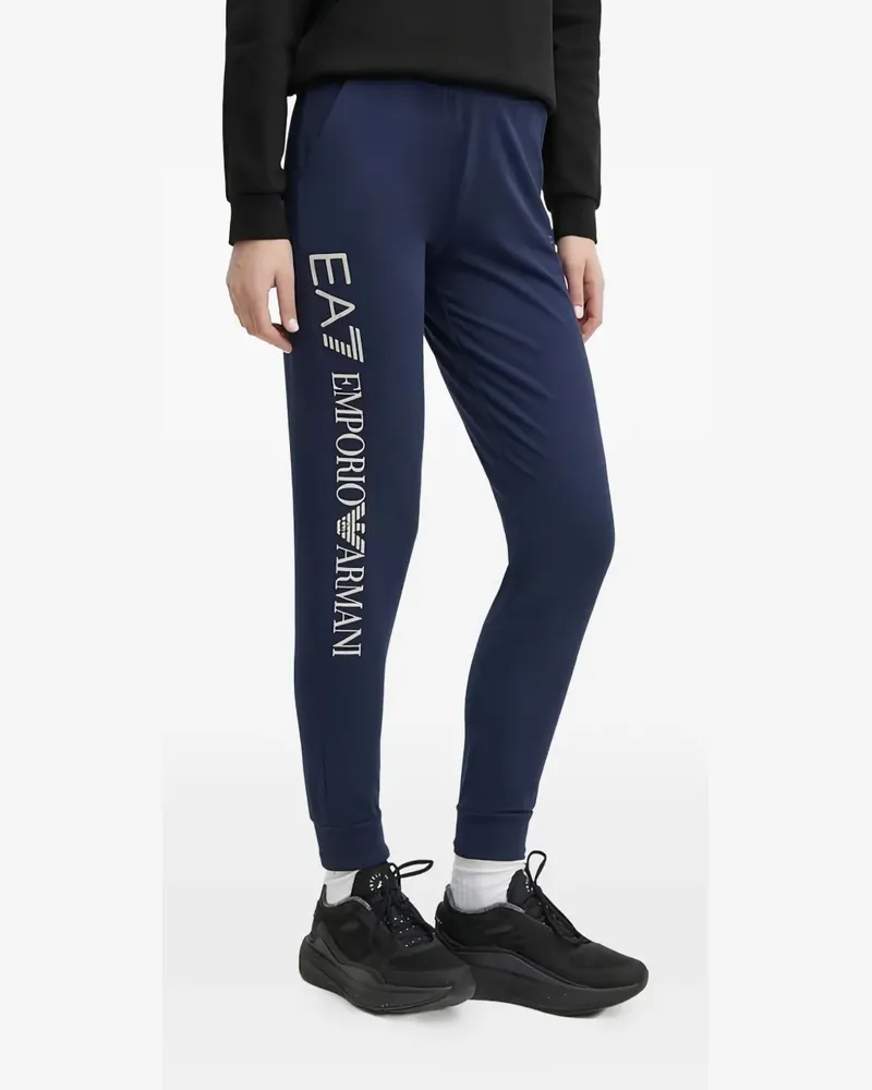 EA7 side-logo track pants - Blau Blau