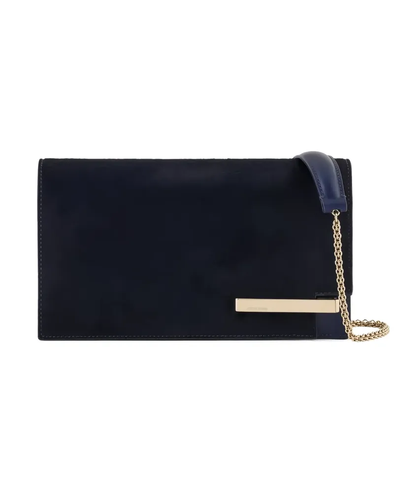 Giorgio Armani calf hair clutch bag - Blau Blau