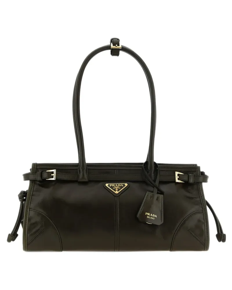 Prada Mittelgroße Bonnie Ledertasche - Braun Braun