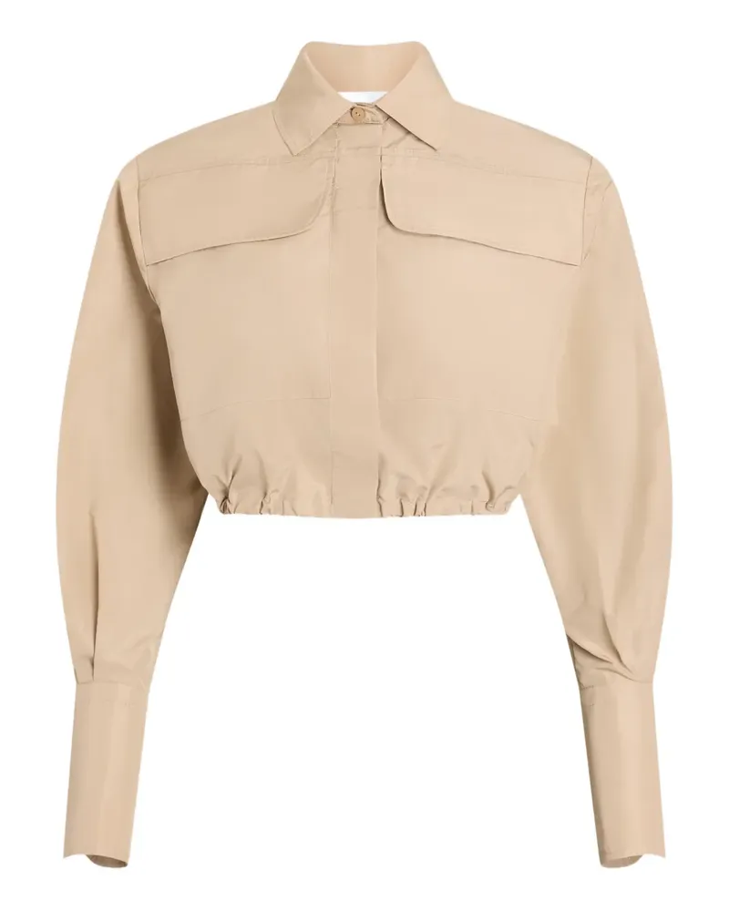 Patou Cropped-Hemd - Nude Nude