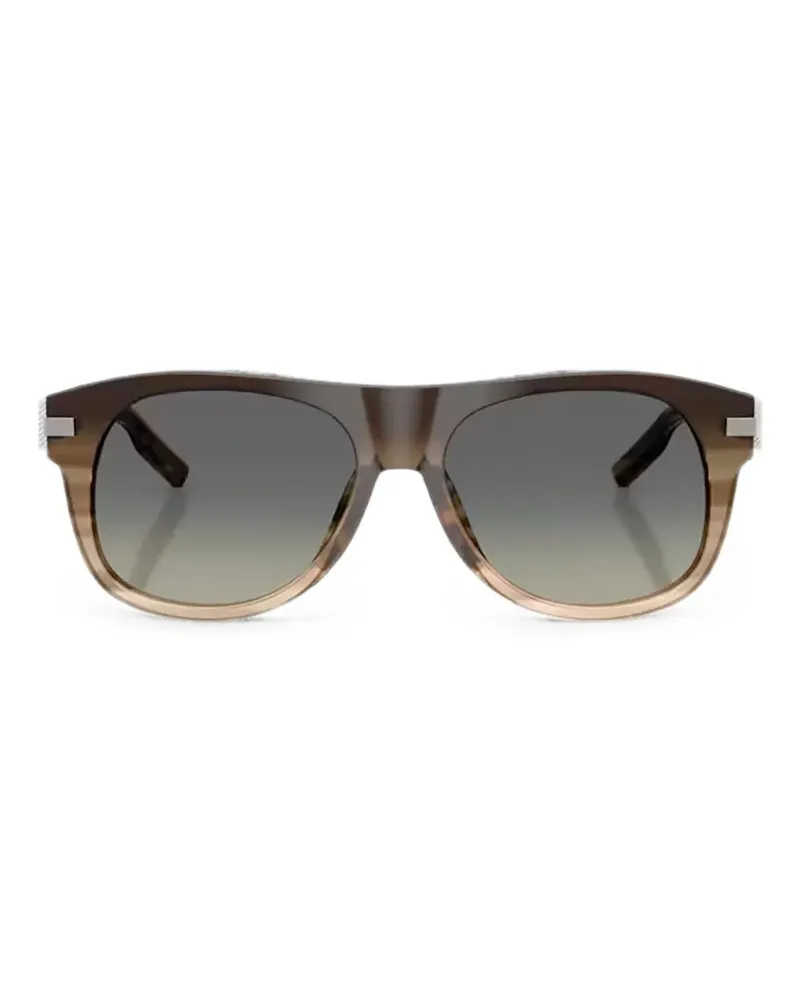 Dolce & Gabbana Sonnenbrille mit Streifendetail - Braun Braun
