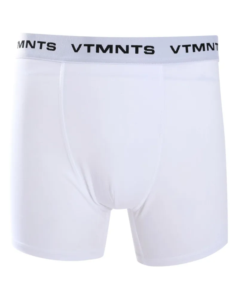VTMNTS Shorts mit Logo-Bund - Weiß Weiß