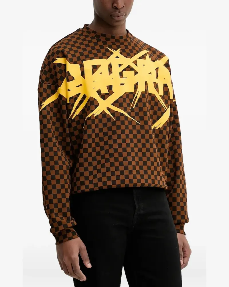 Sprayground Kariertes Sweatshirt - Braun Braun