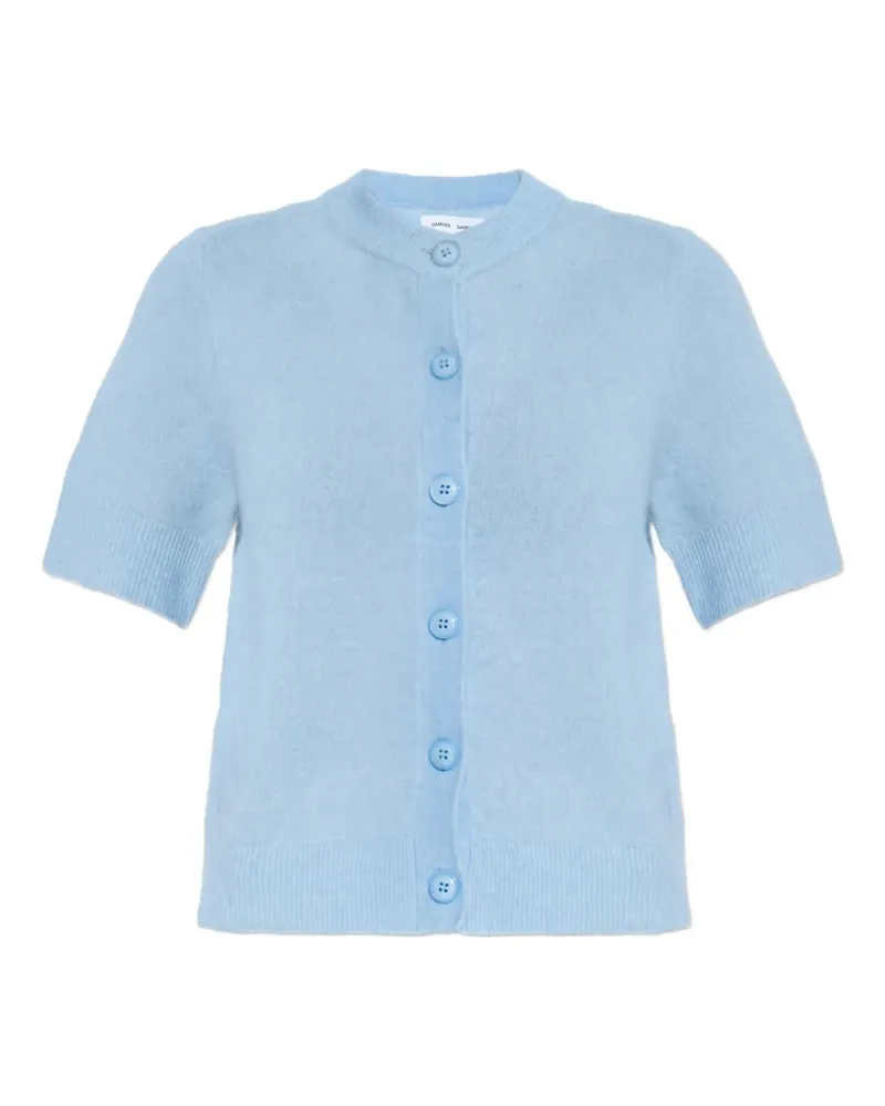 Samsøe & Samsøe Sanoura button short-sleeve cardigan - Blau Blau
