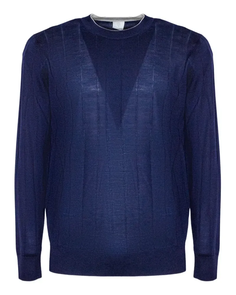 Eleventy ribbed-knit sweater - Blau Blau