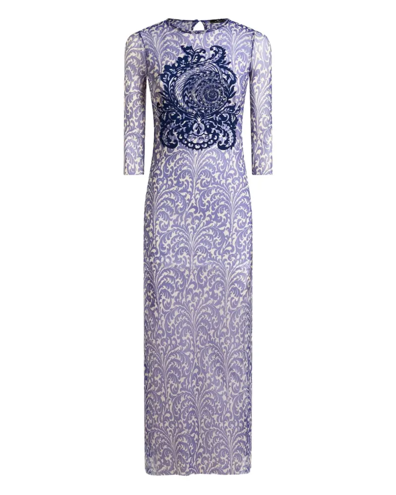 Etro Kleid aus Tüll - Blau Blau