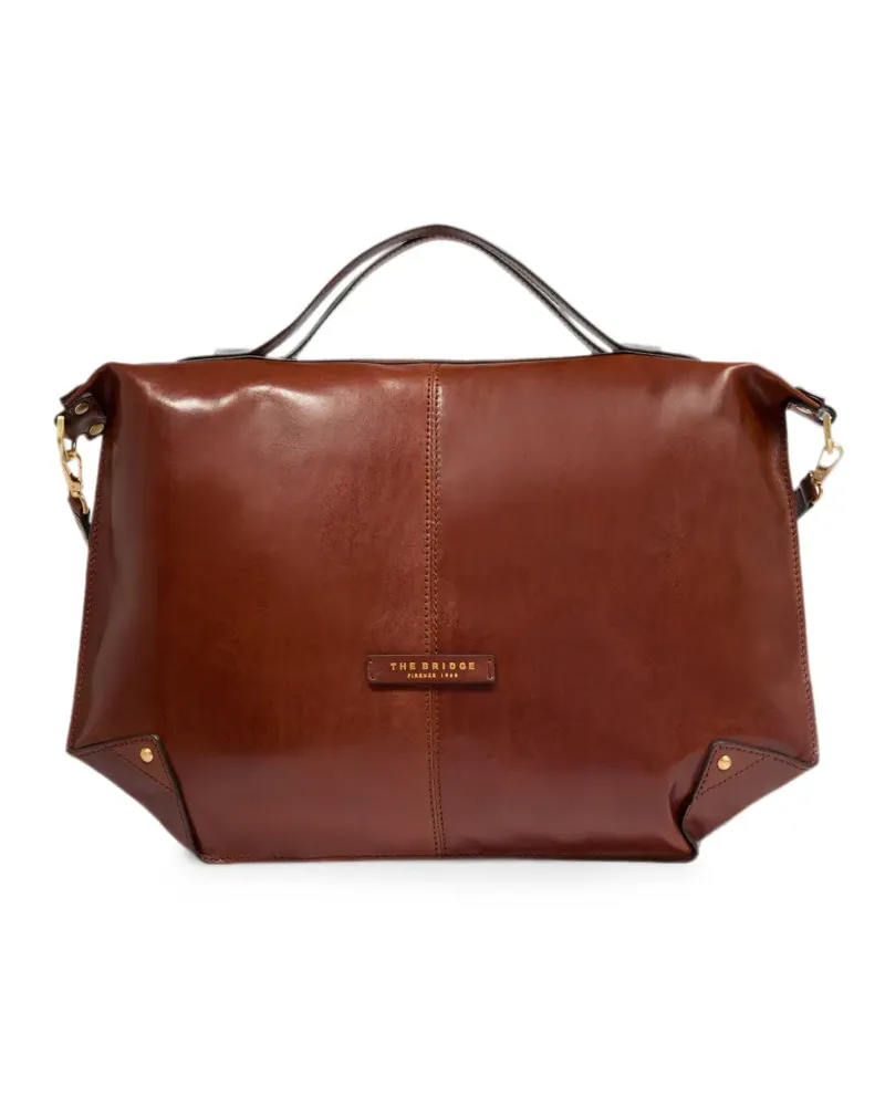 The Bridge Große Unica Tote Bag mit Reißverschluss - Braun Braun