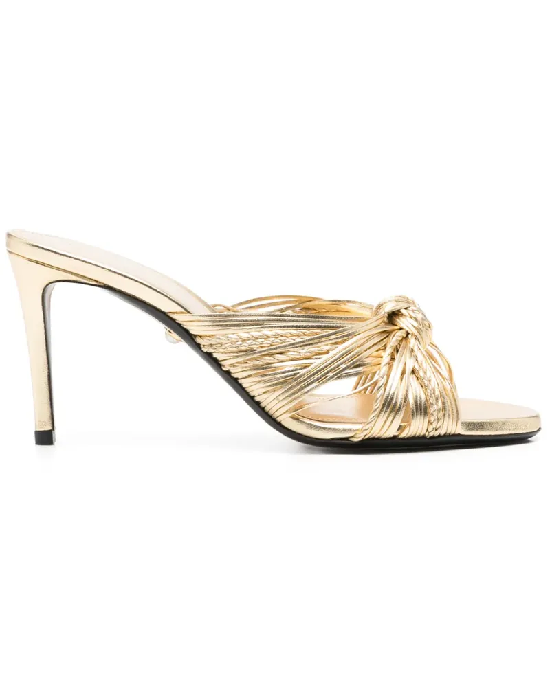 Alevì Mules mit Knoten 85mm - Gold Gold