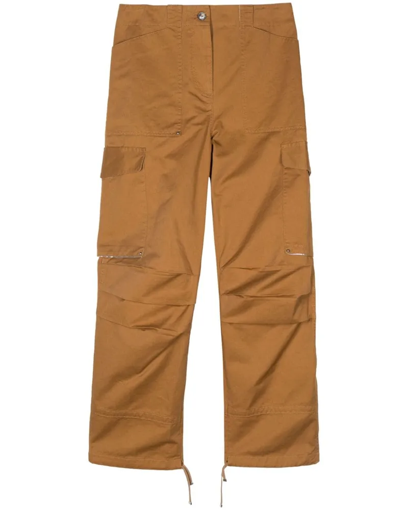 Paco Rabanne Cargohose mit Logo-Stickerei - Braun Braun
