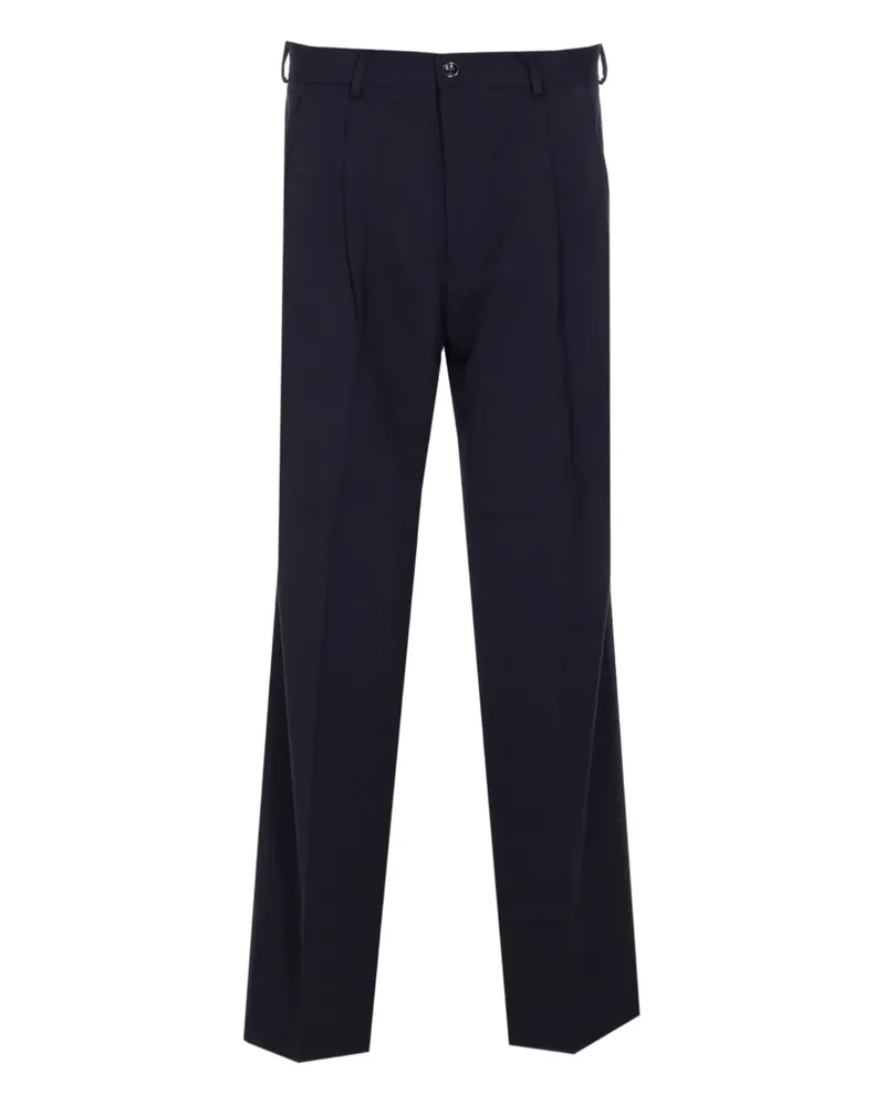 NN 07 pleated button trousers - Blau Blau